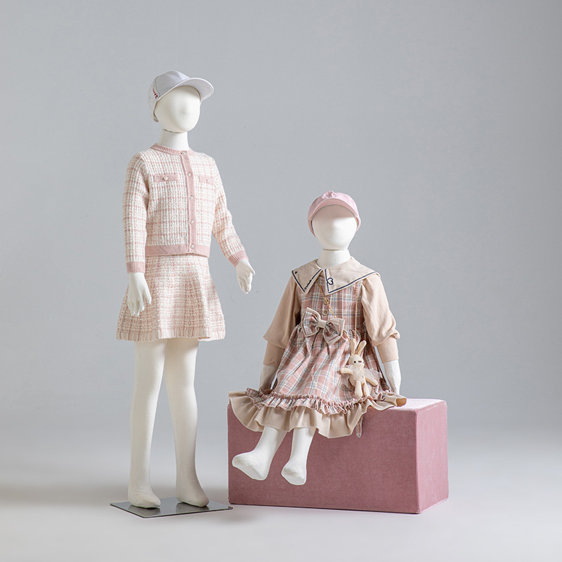 Baby Clothing Display Stand - Unisex Sitting Children Mannequin for Clothes