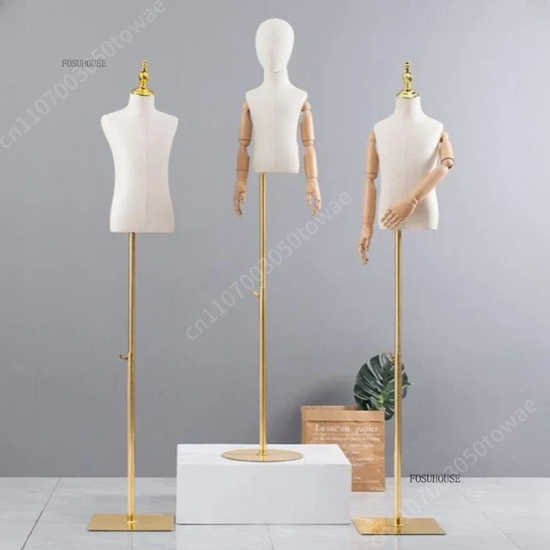 Baby Clothing Display Stand - Kids Mannequin Torso with Adjustable Arms,