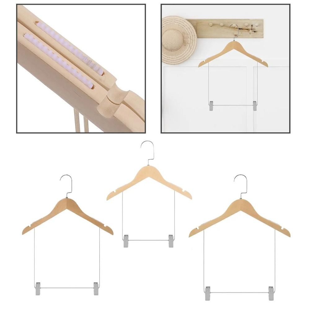 Solid Wood Suit Hangers Underw - огляд і ціна Baby Clothing Display Stand