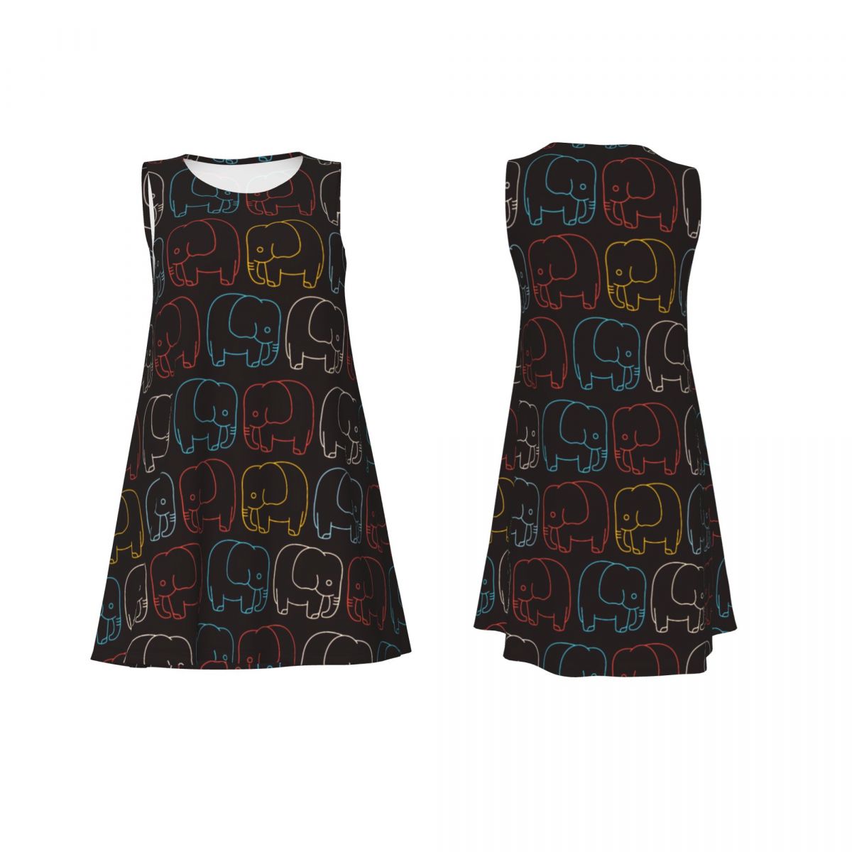 Retro Baby Elephant Dress Colo - огляд і ціна Baby Clothing Night